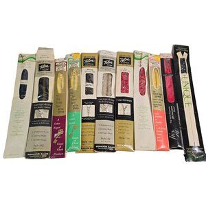 Vintage Zipper Lot Mixed Colors Talon Coats Unique Metal Sewing Yellow Red Black